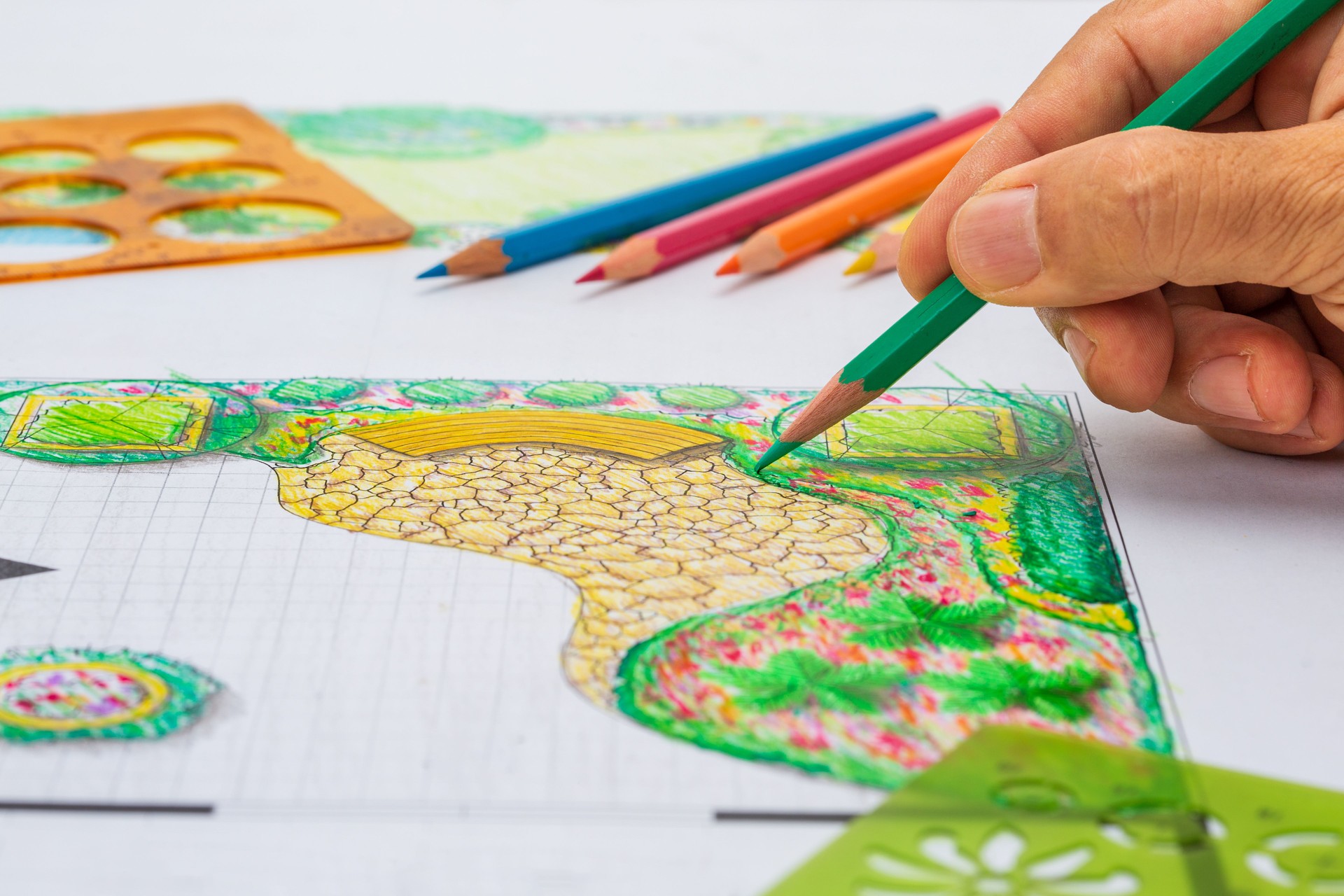 Landscape student Designing Eco-Friendly and Sustainable garden , Consider the Local Environment.